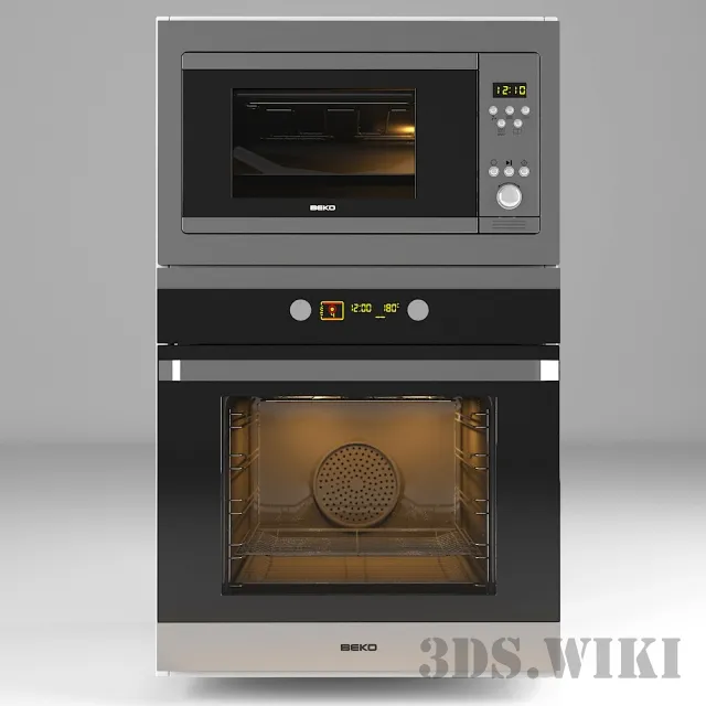 kitchen – Microwave Oven Beko MWB-2310EX and OIM25601X 3ds Max
