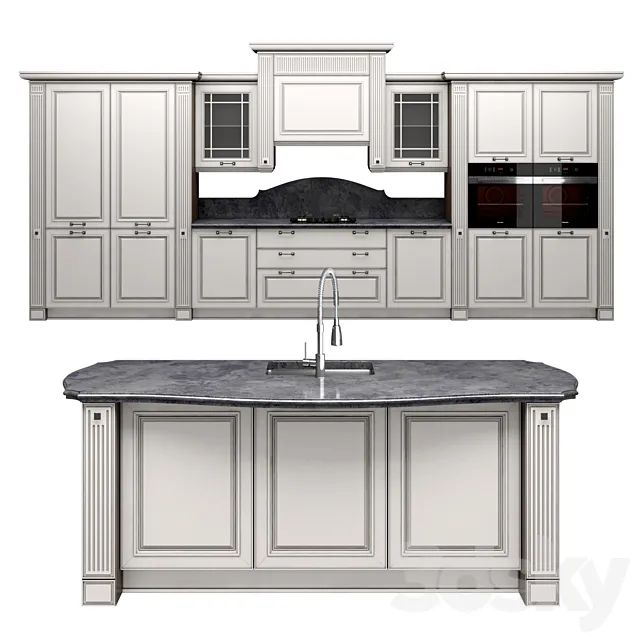 Kitchen MIRABEAU 3ds Max