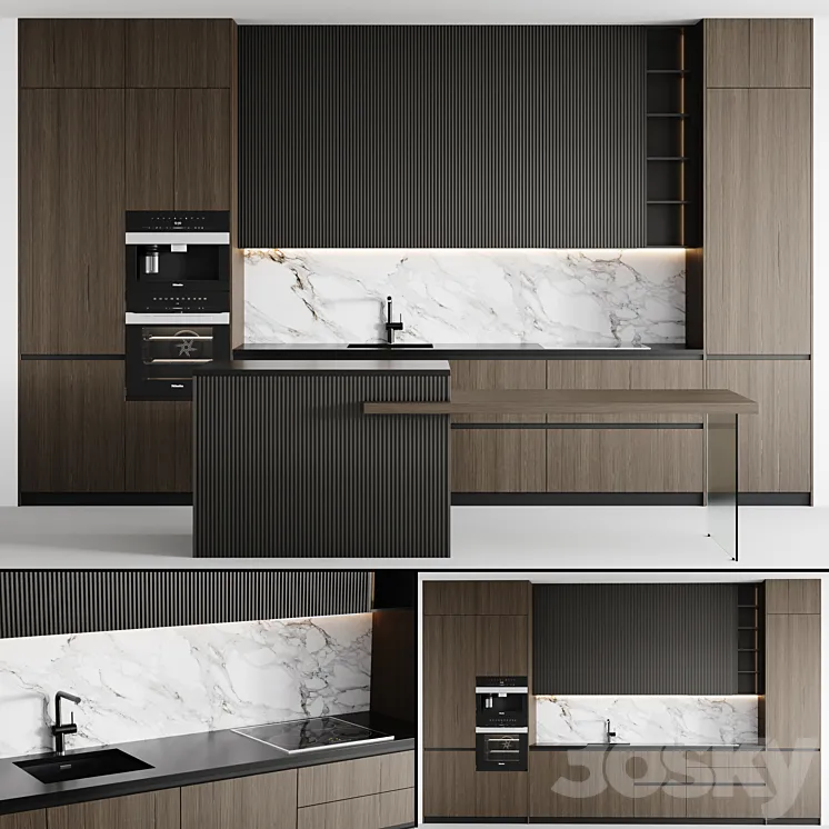kitchen modern-007 3DS Max Model