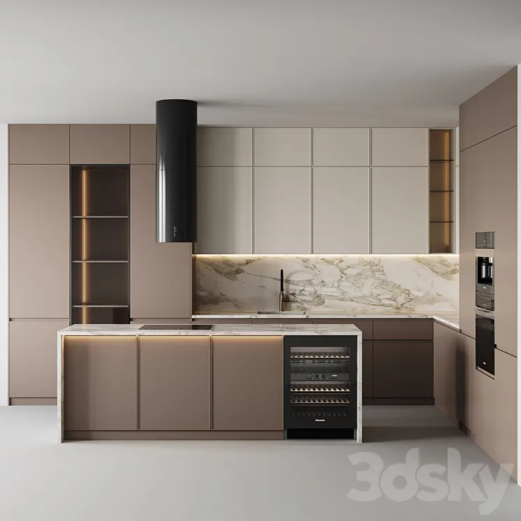 kitchen modern-019 3DS Max Model