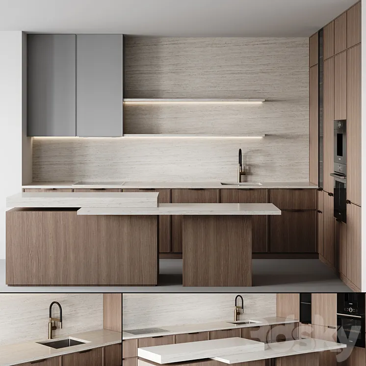 kitchen modern-025 3DS Max Model
