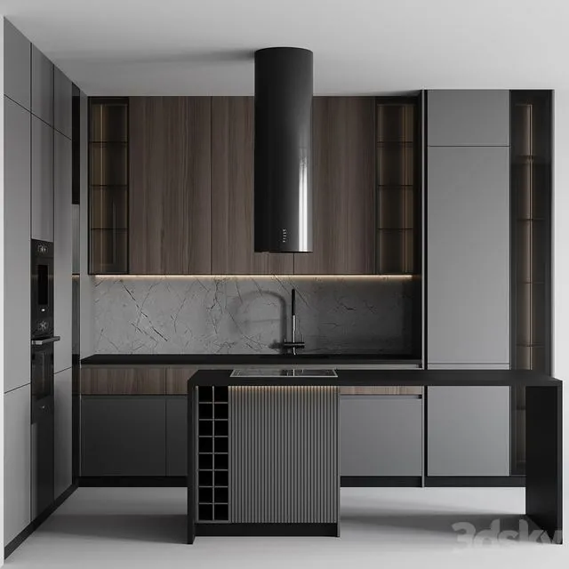 kitchen modern-048 3dsMax Model