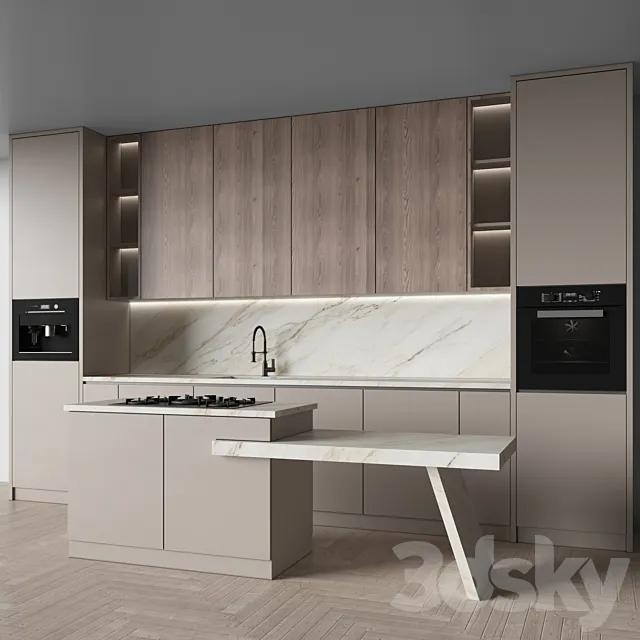 Kitchen Modern 132 3ds Max