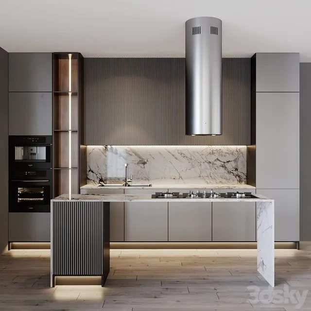 kitchen modern 17 3dsMax Model