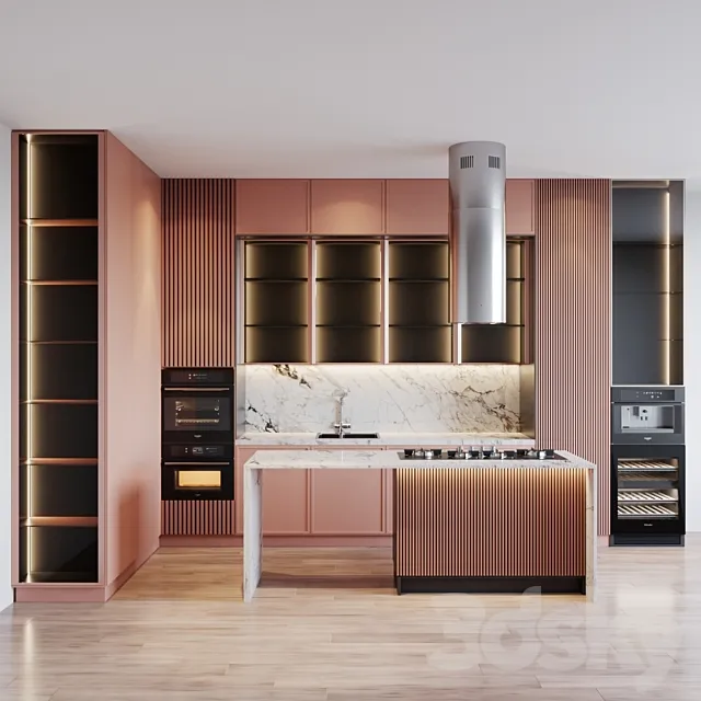 kitchen modern 25 3ds Max