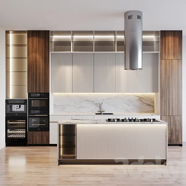 kitchen modern 36 3ds Max