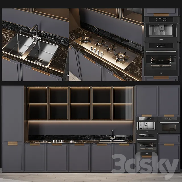 Kitchen Modern 6 3ds Max