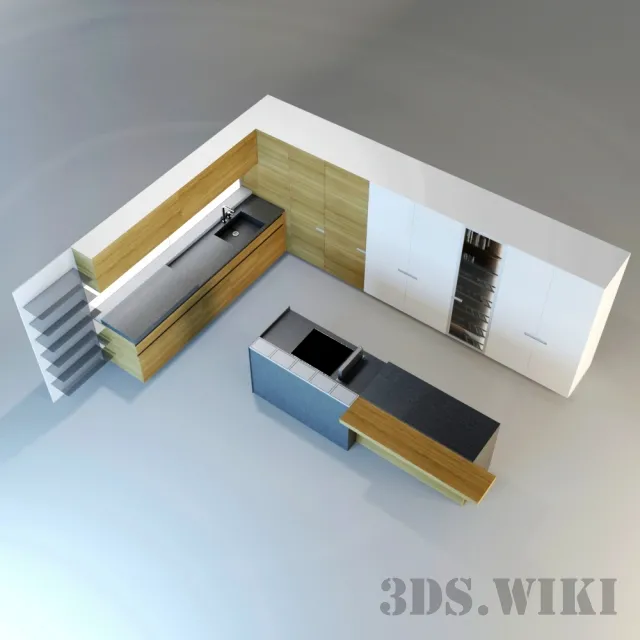 kitchen – Modern design kitchen 3ds Max