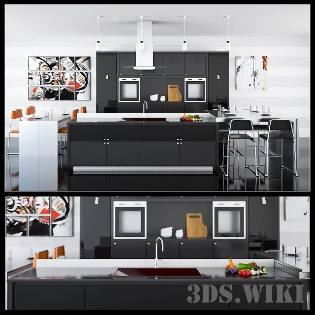 kitchen – Modern kitchen furniture 3ds Max