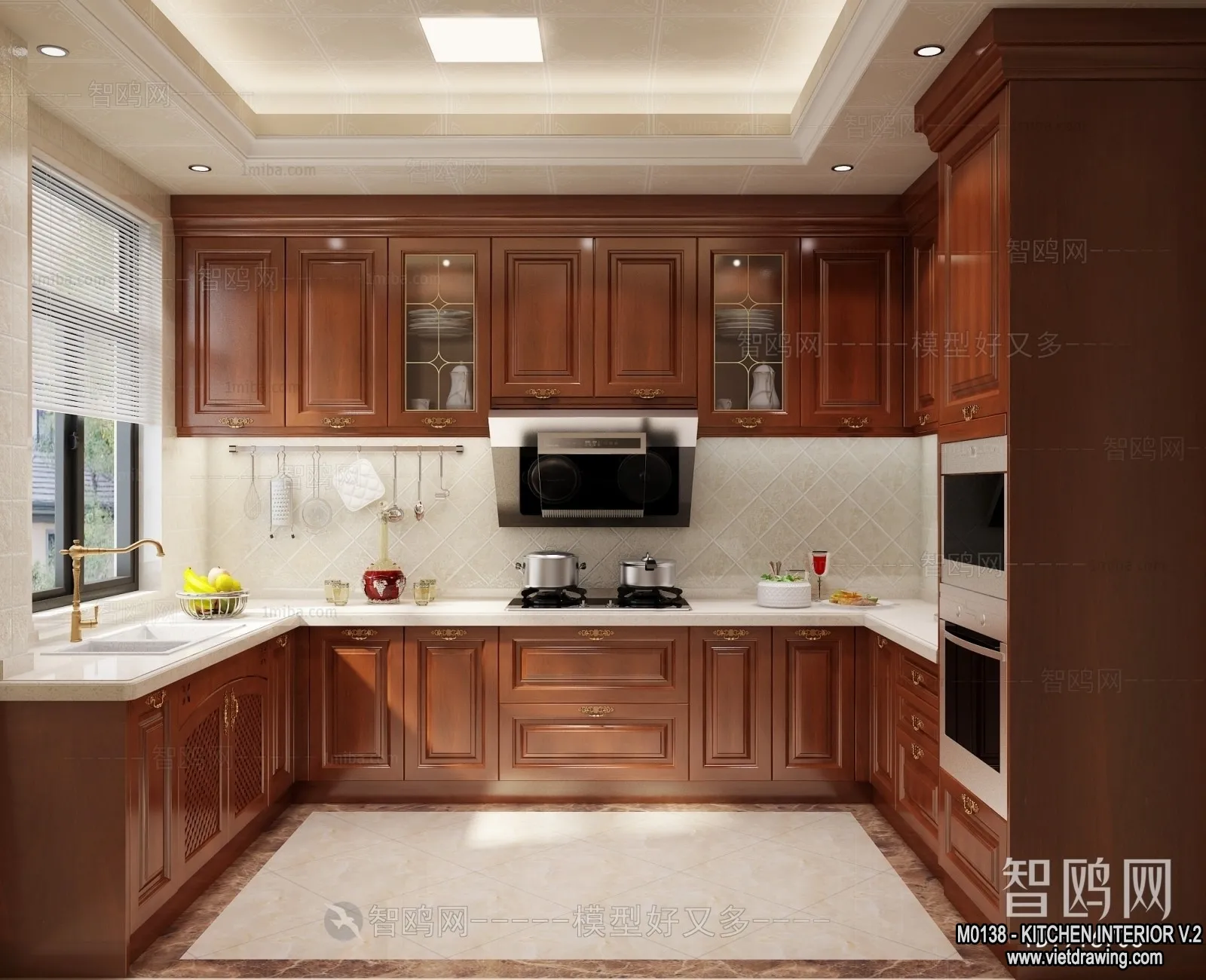 Kitchen – Modern Style Interior 3D Scenes – 117