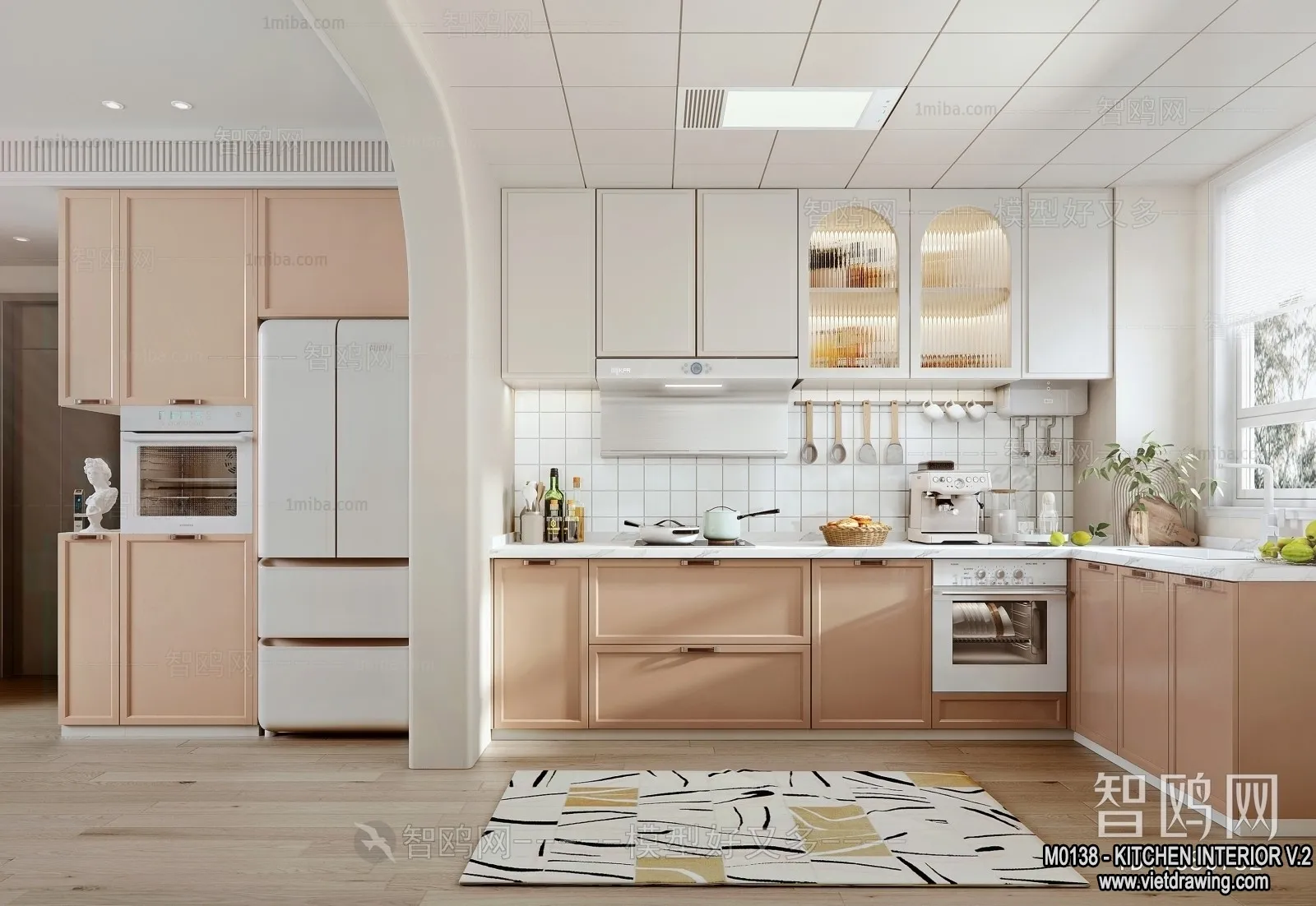 Kitchen – Modern Style Interior 3D Scenes – 137