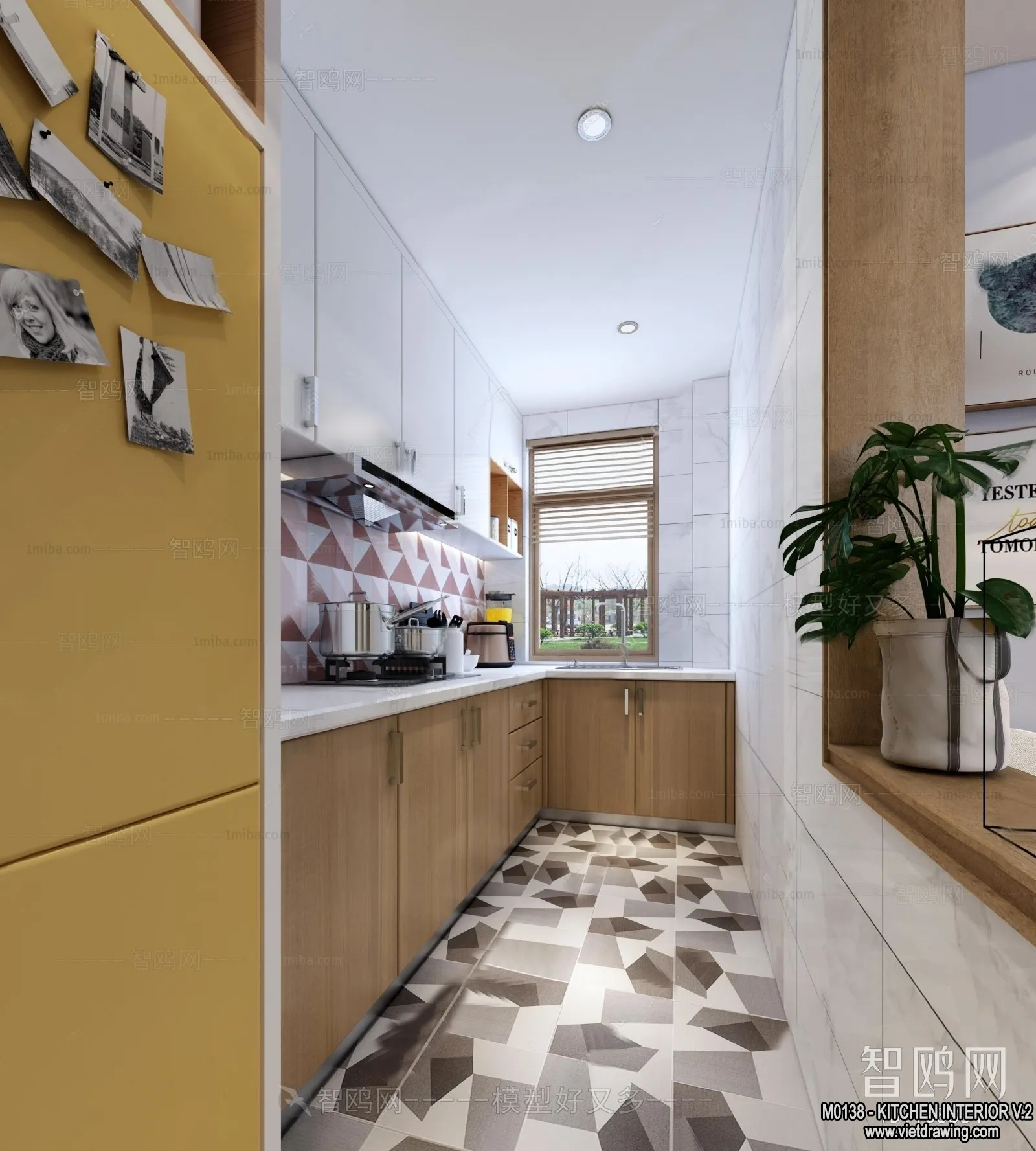 Kitchen – Modern Style Interior 3D Scenes – 155