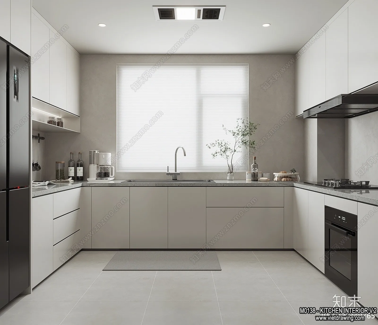 Kitchen – Modern Style Interior 3D Scenes – 163