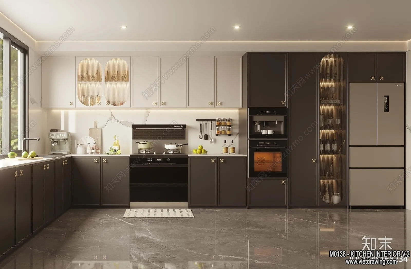 Kitchen – Modern Style Interior 3D Scenes – 165