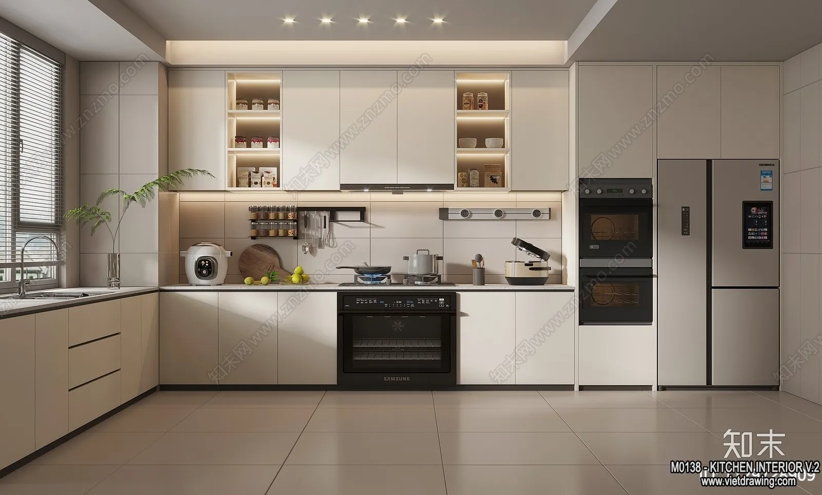 Kitchen – Modern Style Interior 3D Scenes – 171