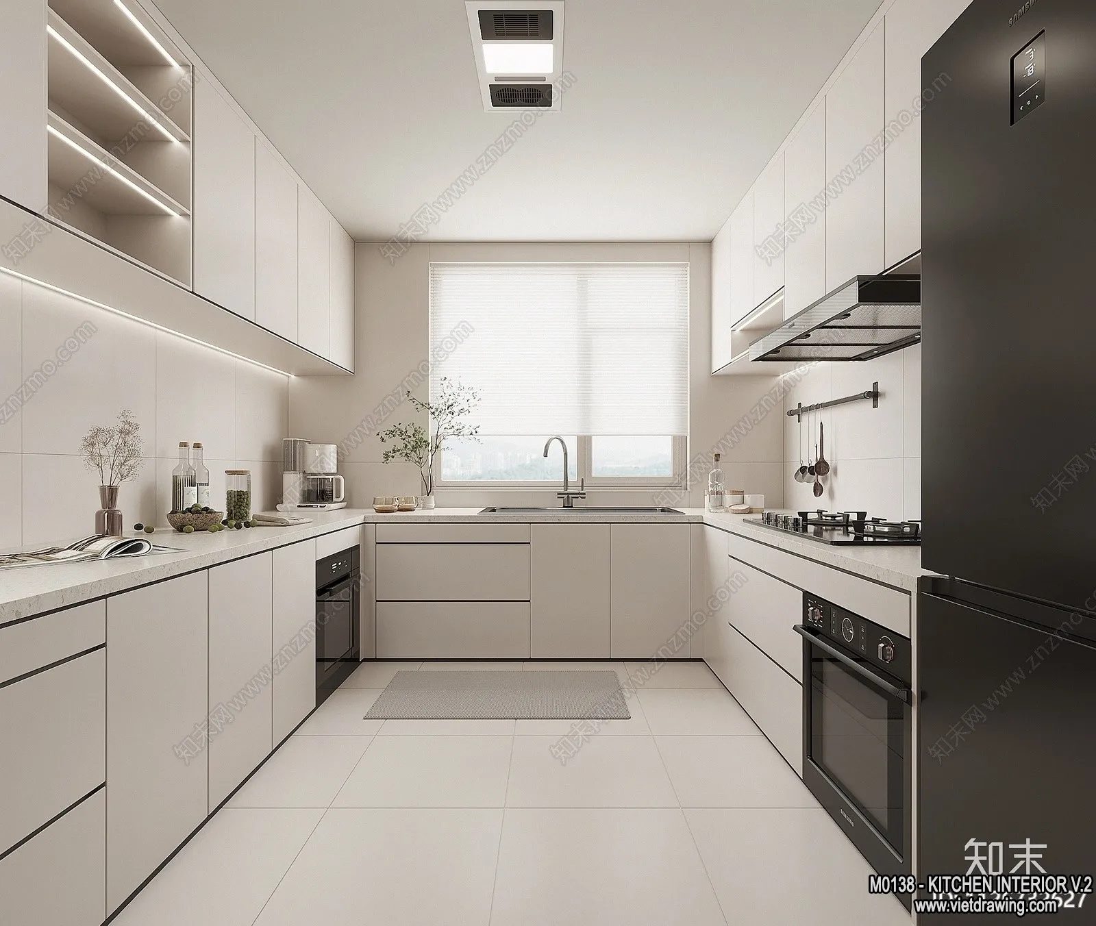 Kitchen – Modern Style Interior 3D Scenes – 176