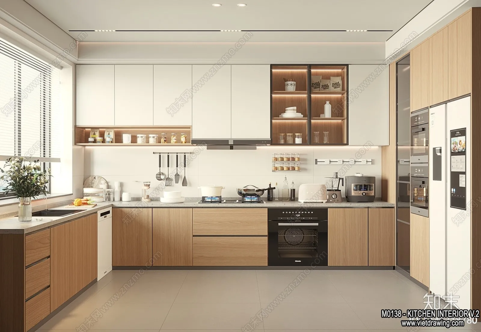 Kitchen – Modern Style Interior 3D Scenes – 190