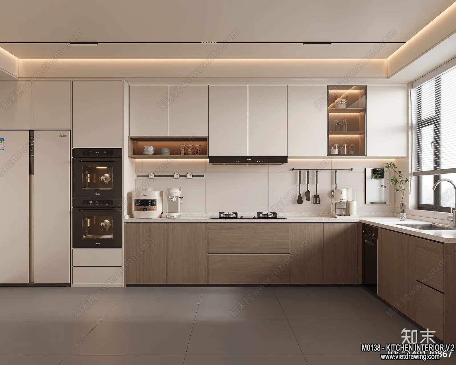 Kitchen – Modern Style Interior 3D Scenes – 192