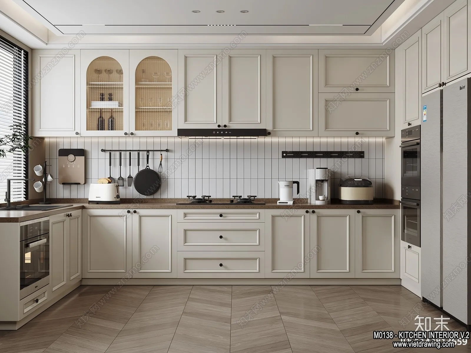 Kitchen – Modern Style Interior 3D Scenes – 200