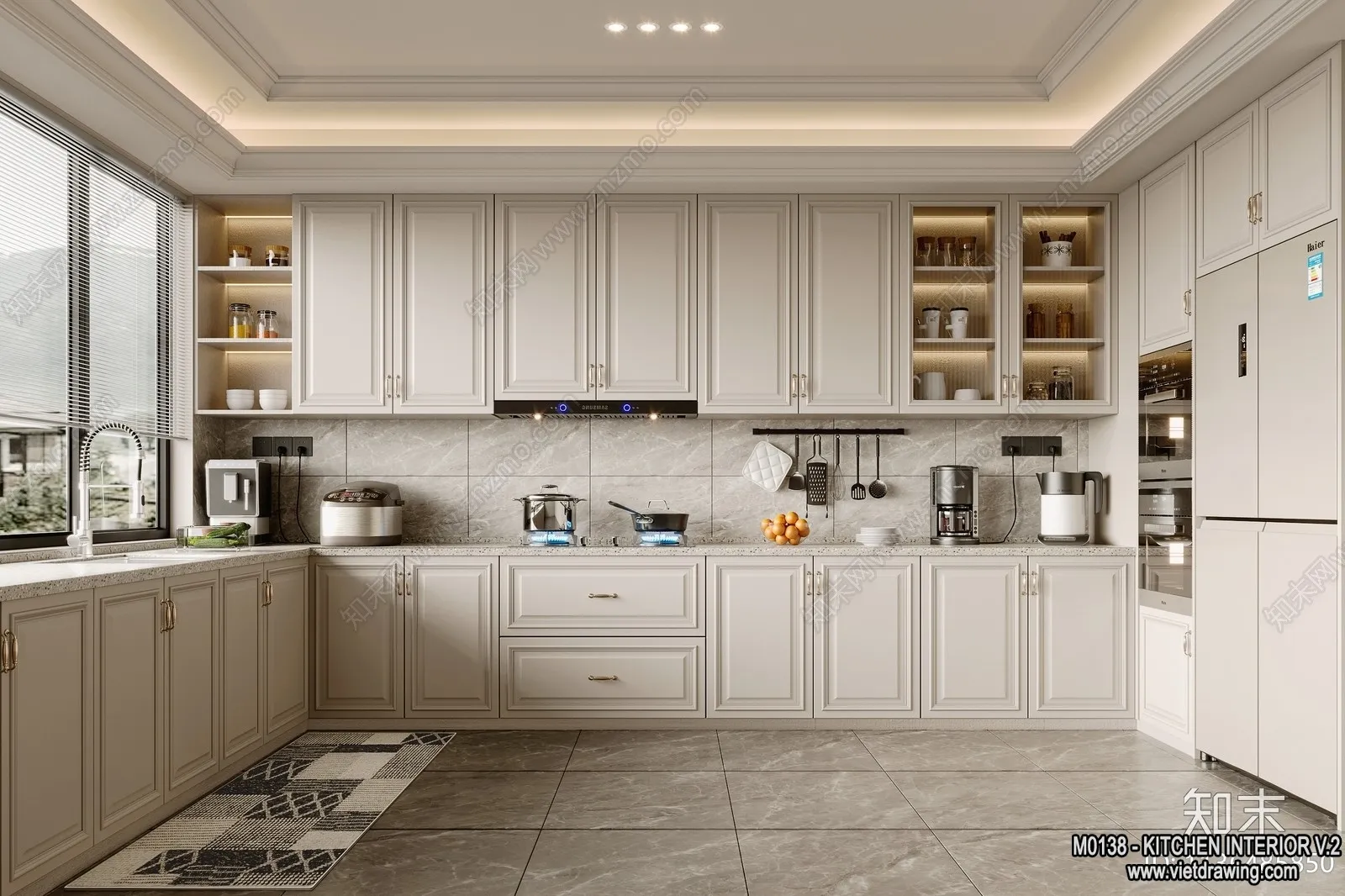 Kitchen – Modern Style Interior 3D Scenes – 208