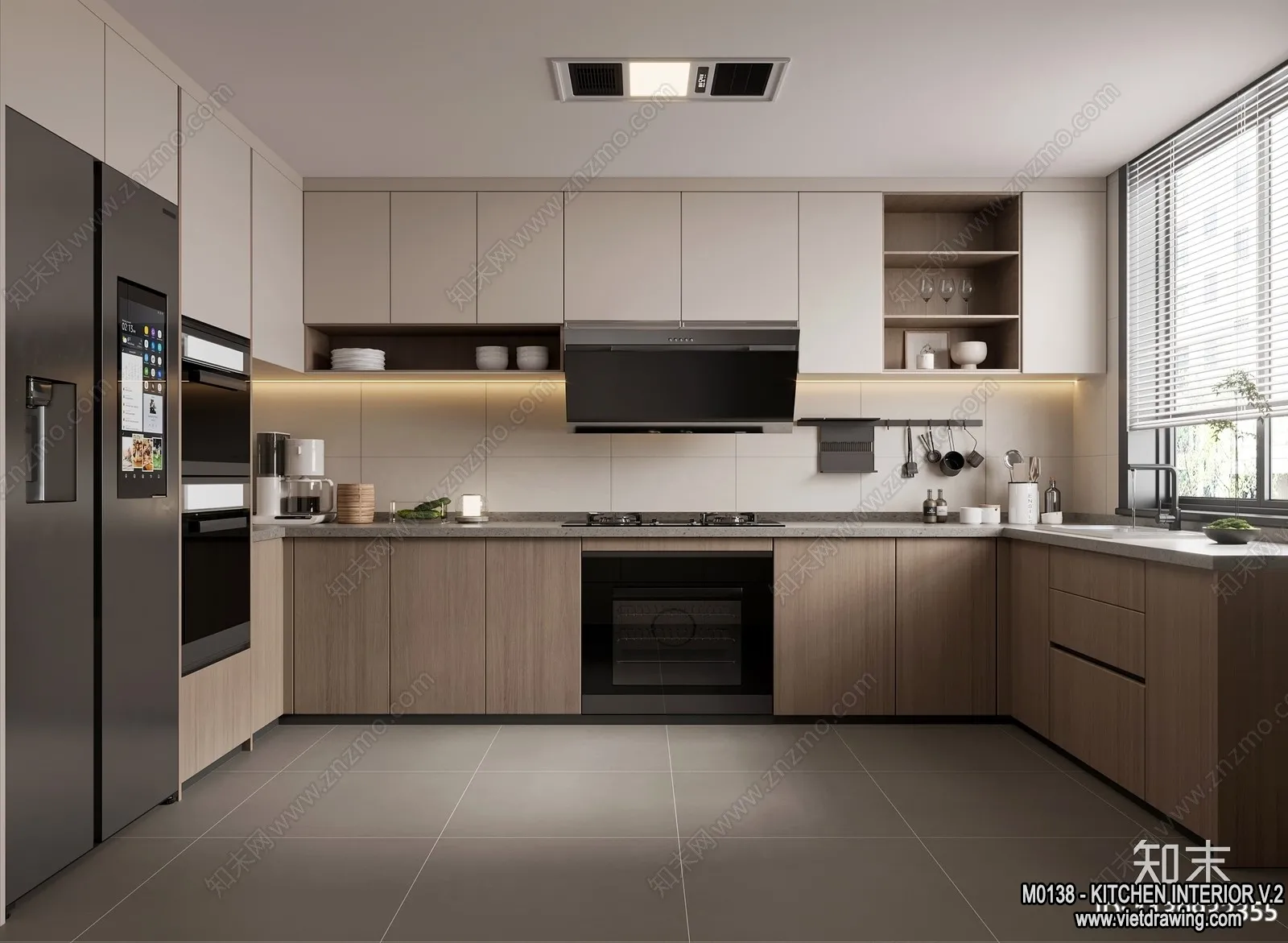 Kitchen – Modern Style Interior 3D Scenes – 212