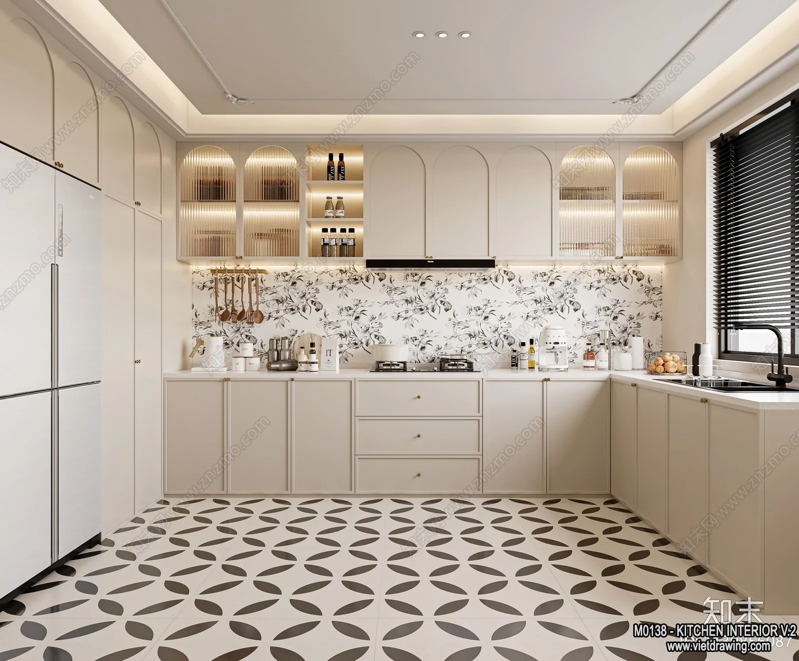 Kitchen – Modern Style Interior 3D Scenes – 215