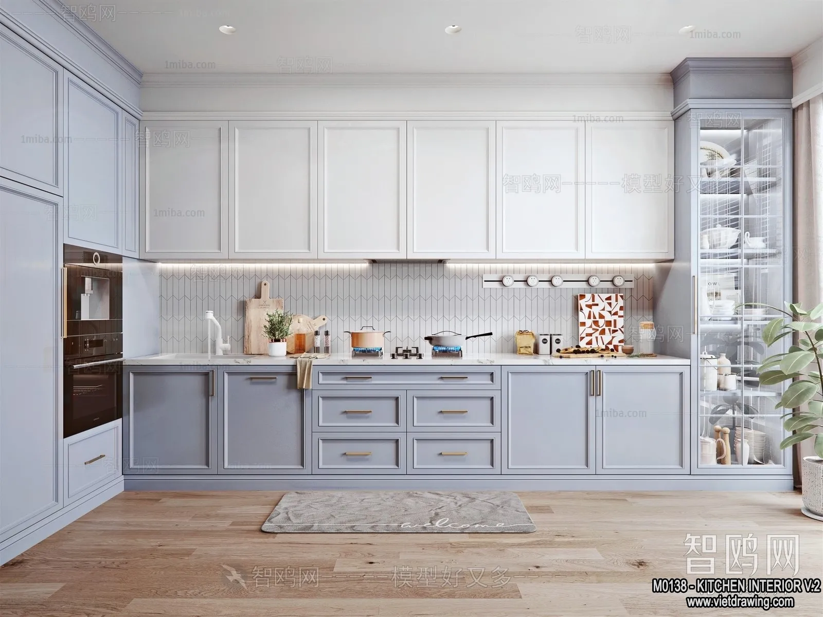 Kitchen – Modern Style Interior 3D Scenes – 221