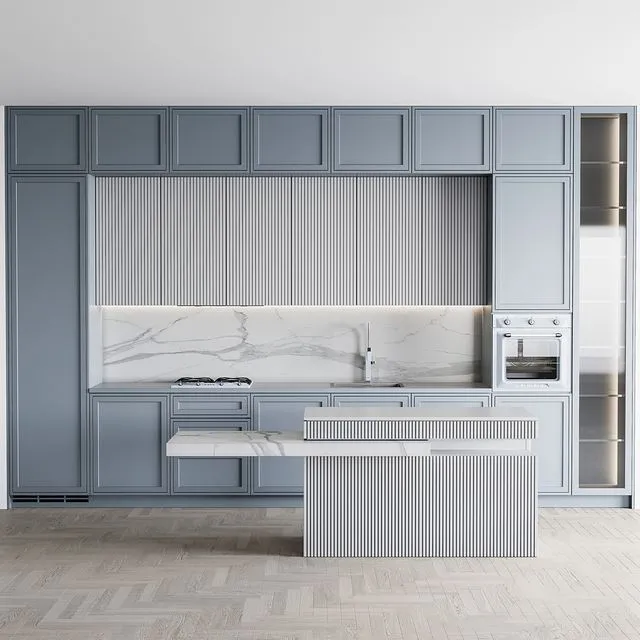 Kitchen modern159smge set 3dsMax Model