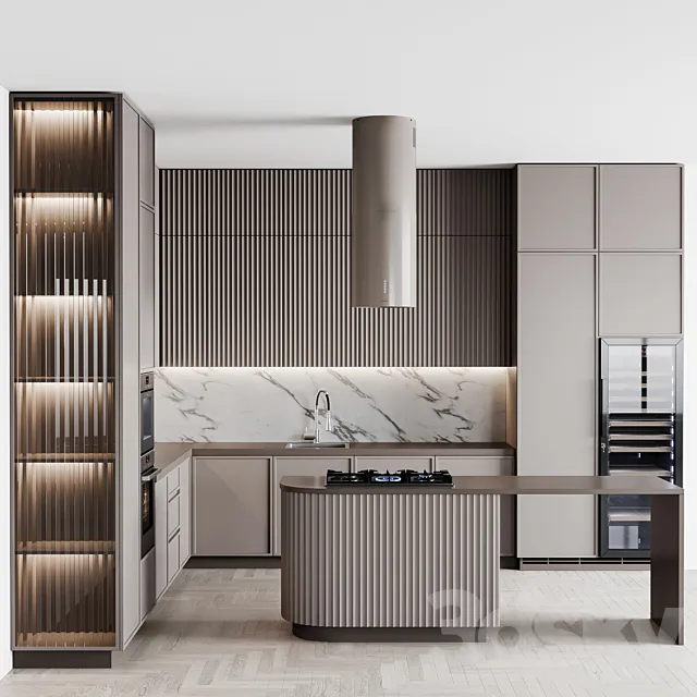 kitchen modern173 3ds Max