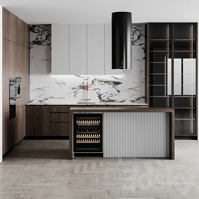 kitchen modern199 3ds Max