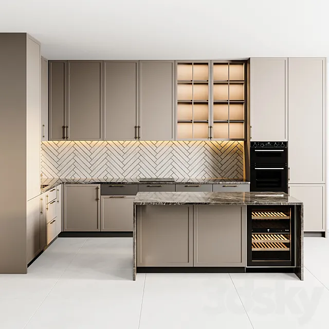kitchen modern43 3DS Max Model