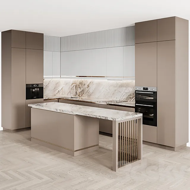 Kitchen Modern64 3DS Max Model