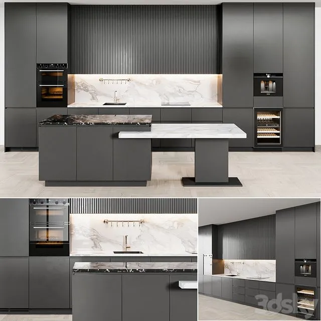kitchen modern72 3dsMax Model
