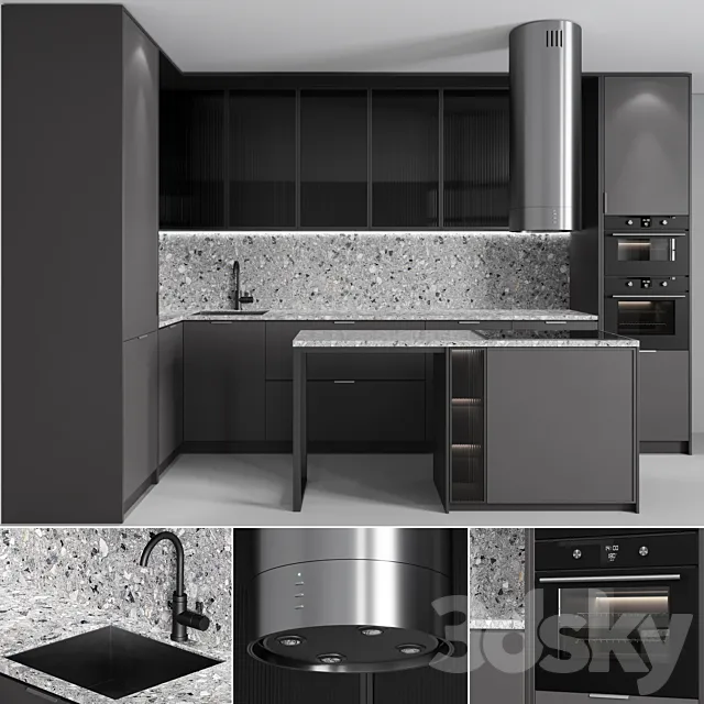 Kitchen No. 6 3ds Max