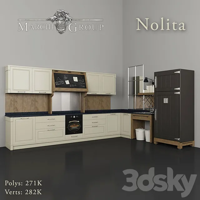 Kitchen Nolita. Marchi Group 3DSMax File