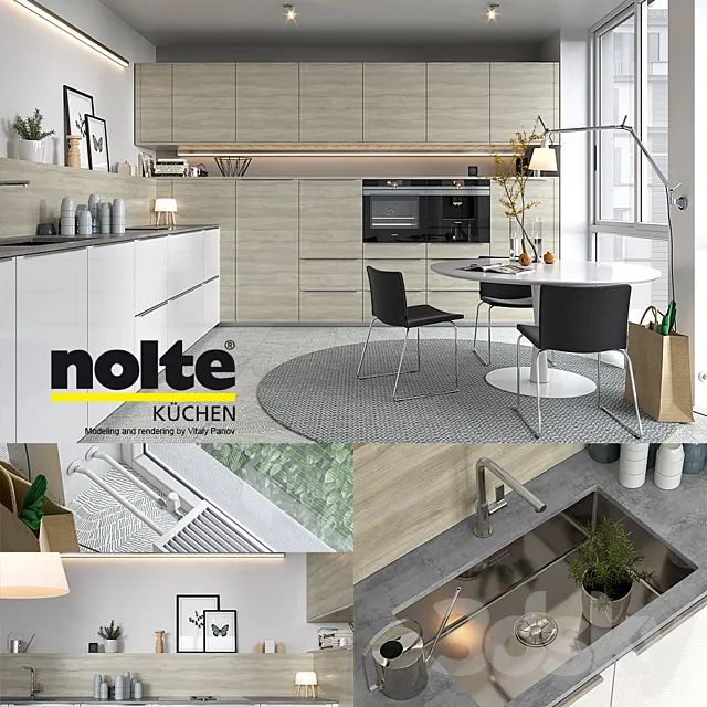 Kitchen NOLTE Artwood (vray GGX corona PBR) 3DS Max Model