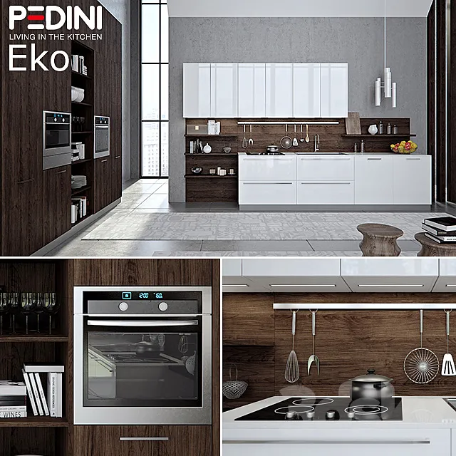 Kitchen Pedini Eko set3 (v-ray) 3DS Max Model