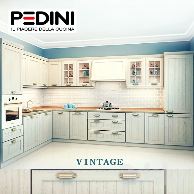 kitchen Pedini. model Vintage 3DSMax File