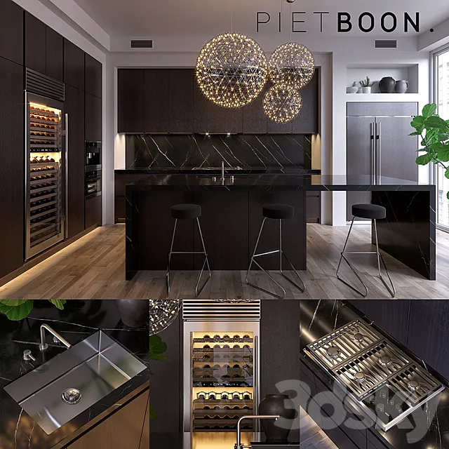 Kitchen Piet Boon SIGNATURE 2 (vray GGX. corona PBR) 3DSMax File