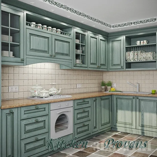 kitchen – Provence style kitchen 3ds Max
