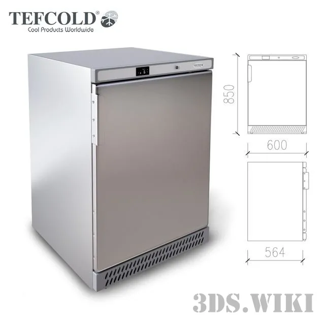 kitchen – Refrigerated Tefcold – UR200S 3ds Max