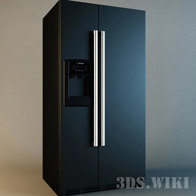kitchen – Refrigerator BOSCH KAN 58A55 3ds Max