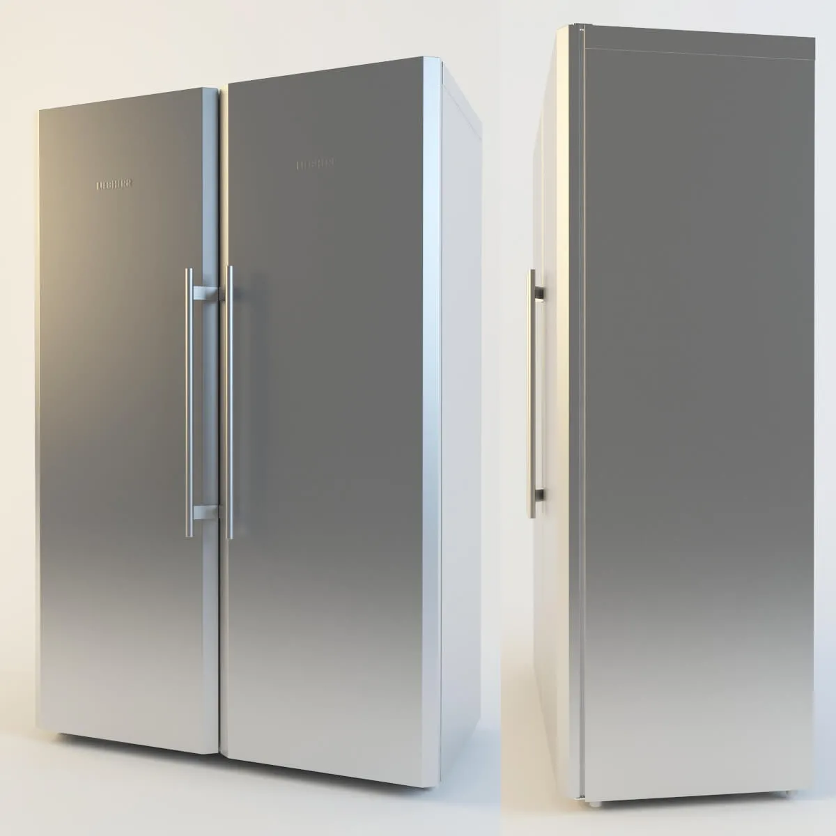 kitchen – Refrigerator Liebherr SBSesf 3ds Max