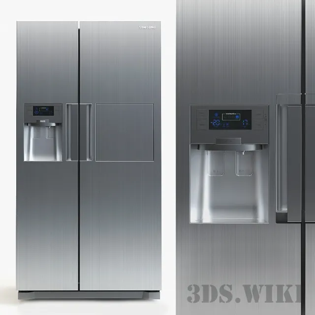 kitchen – Refrigerator Samsung RSH7ZNRS 3ds Max