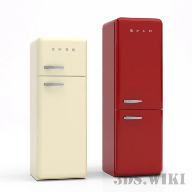 kitchen – Refrigerator SMEG 3ds Max
