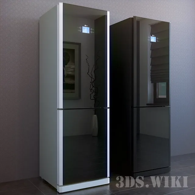 kitchen – Refrigerators LG GA-B409TGMR 3ds Max