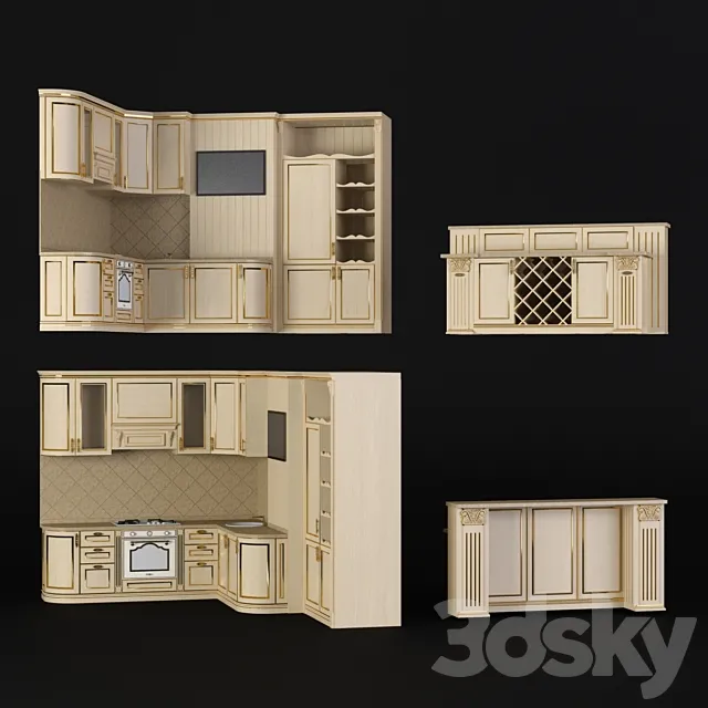 Kitchen. Sameba 3ds Max