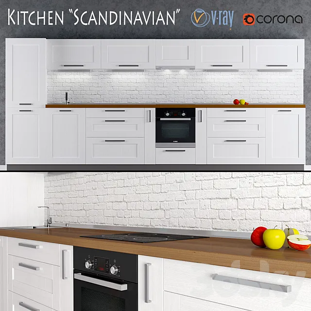 Kitchen Scandinavian 3DSMax File