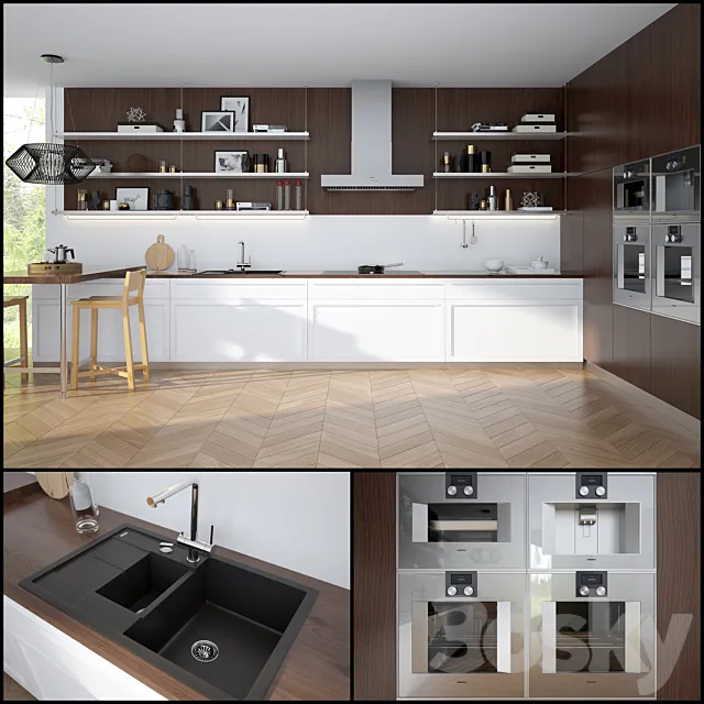 Kitchen Scavolini – Carattere 3DS Max Model