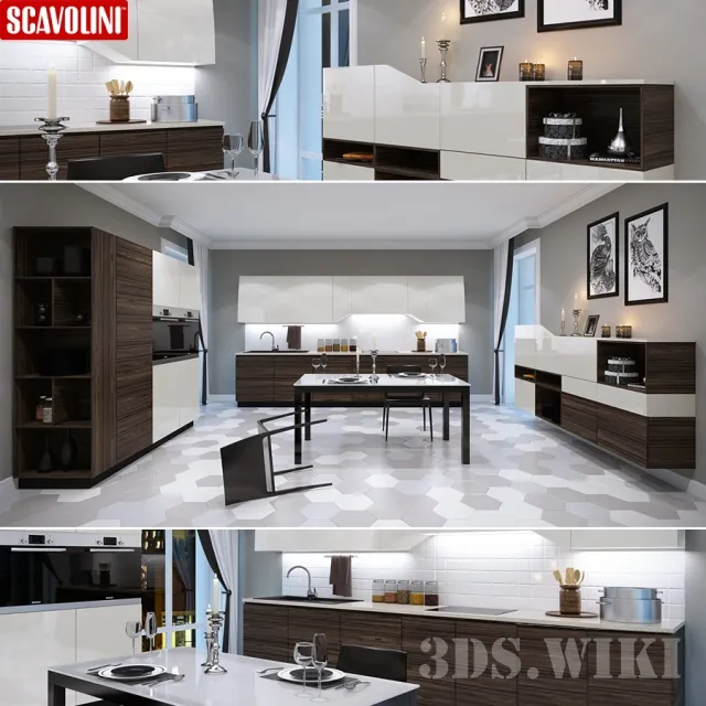 kitchen – Scavolini Flux Kitchen 3ds Max